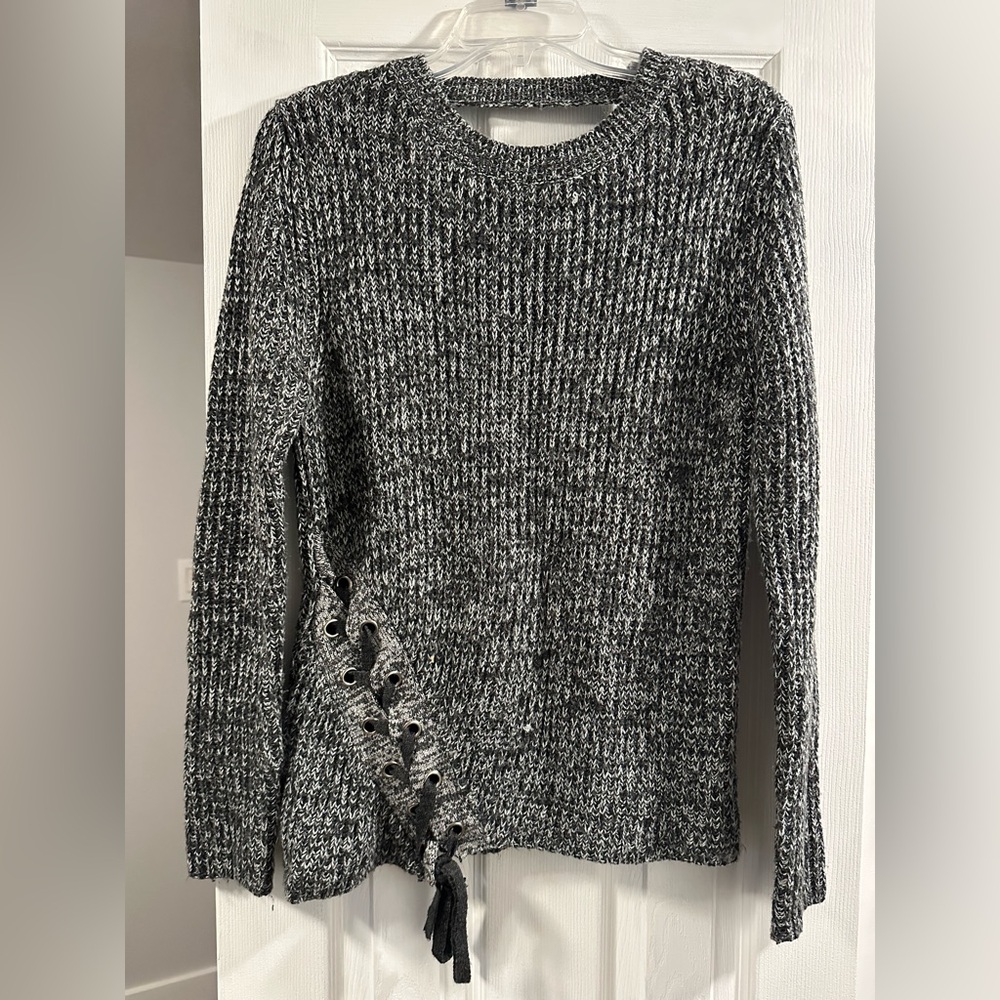 Gray Knit Women's Sweater
